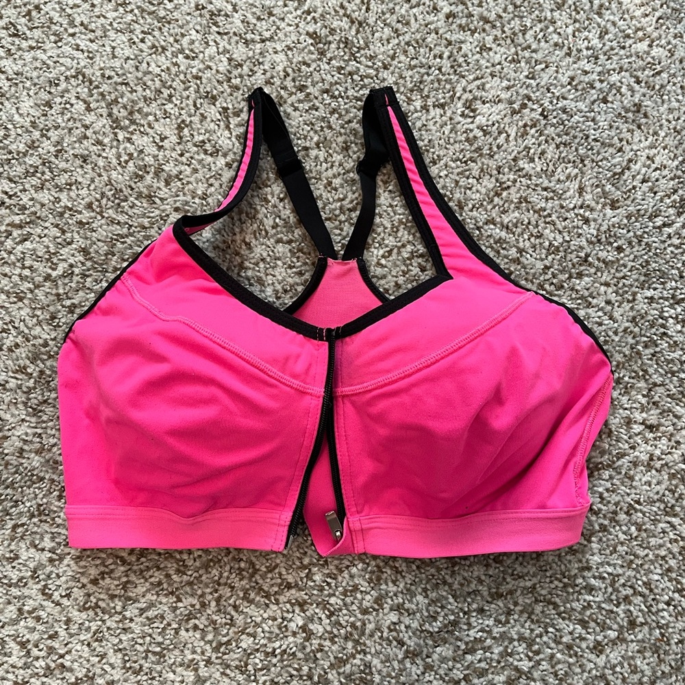 Victoria’s Secret Sports bra with front zip